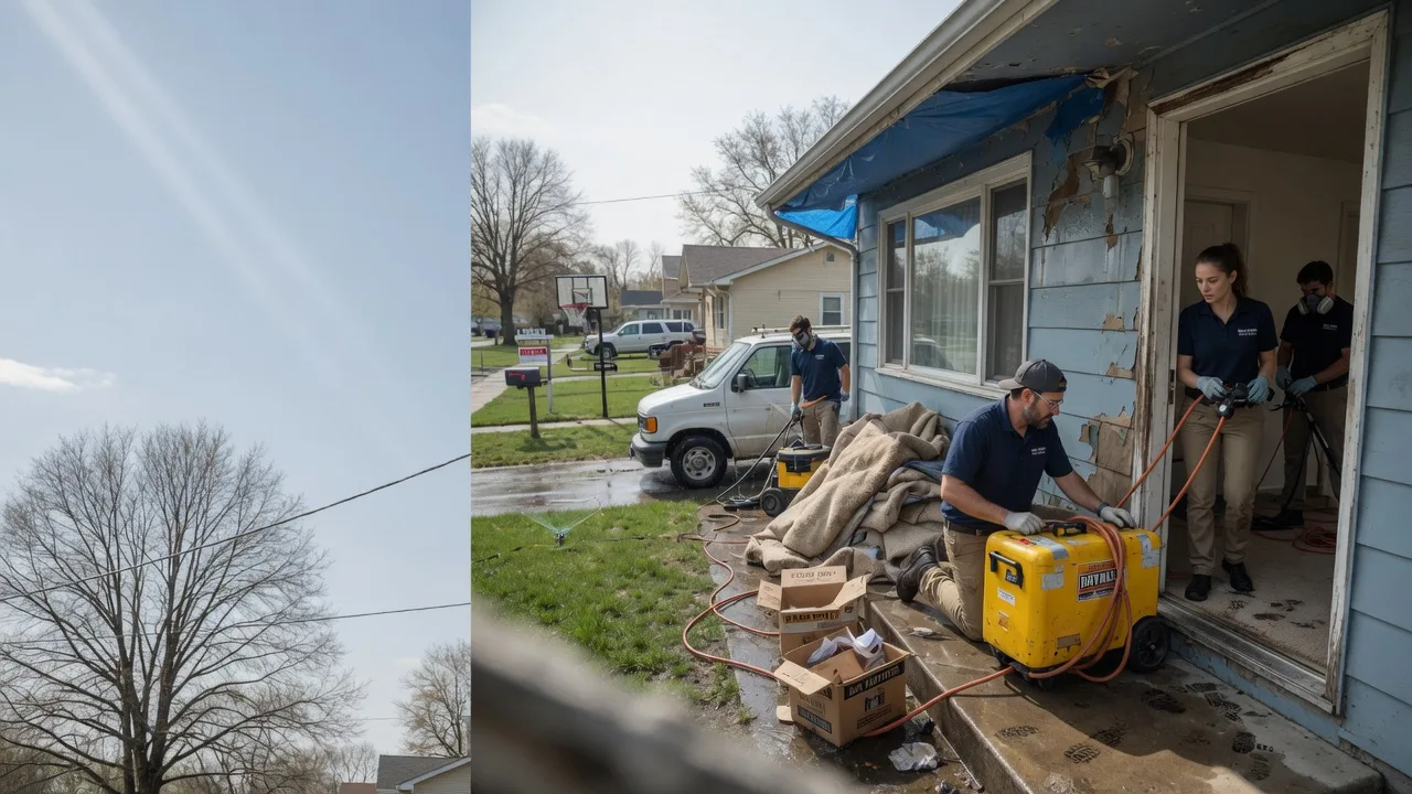 Basement Flood Cleanup in Baden, PA near me